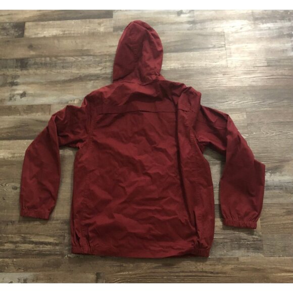 Craft + Flow Jacket Mens Small Burgundy Full Zip Hooded Jacket Snap Pockets New - Picture 2 of 8